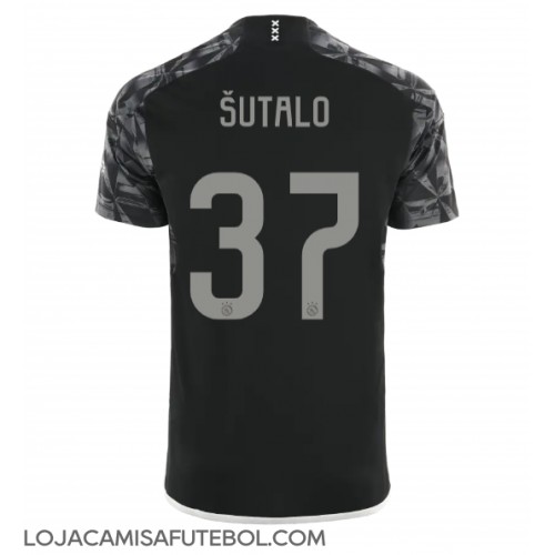 Camisa de Futebol Ajax Josip Sutalo #37 Equipamento Alternativo 2023-24 Manga Curta